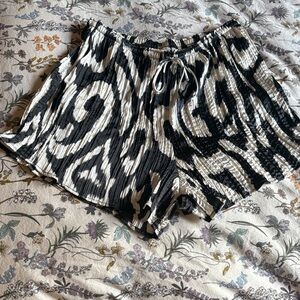 Black and White Women's Shorts